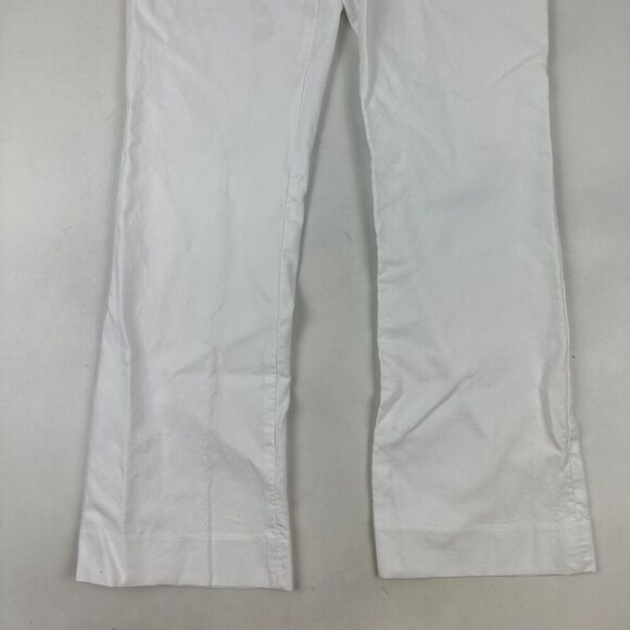 GAP Women's White Modern Boot Bootcut Chino Dress Pants 100% Cotton Size 2A - Picture 4 of 11